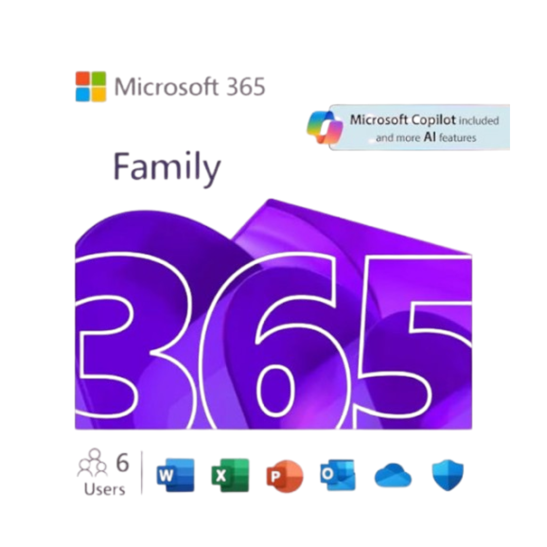 Microsoft 365 Family – 12‑Month Subscription